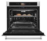 KitchenAid - Smart Oven+ 30" Built-In Single Electric Convection Wall Oven - Stainless steel